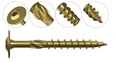 ЖЦ Саморез конструкционный ТАРЕЛЬЧАТЫЙ  потай д/д 8*200 Torx 40
