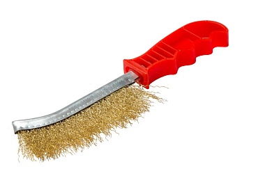 Щетка металлическая с пластмассовой ручкой